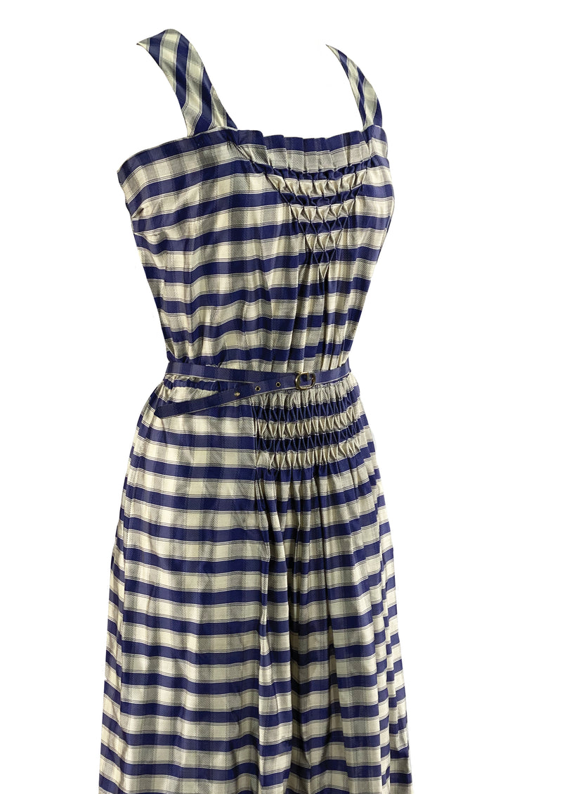 Vintage 1970s Italian Designer Silk Dress - NEW!