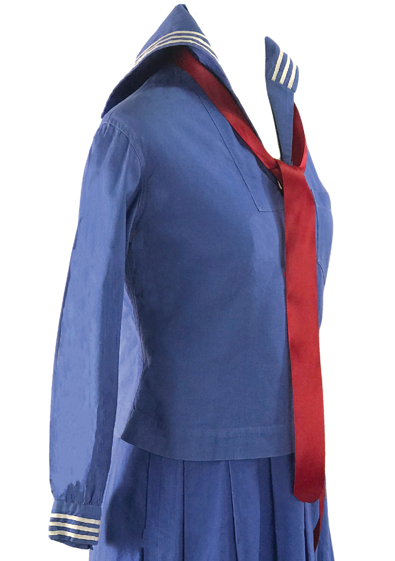 Vintage Rare 1920s Flapper Cotton Sailor Dress - New!