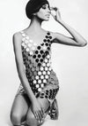 Iconic Paco Rabanne Space Age Designer Party Dress - New!
