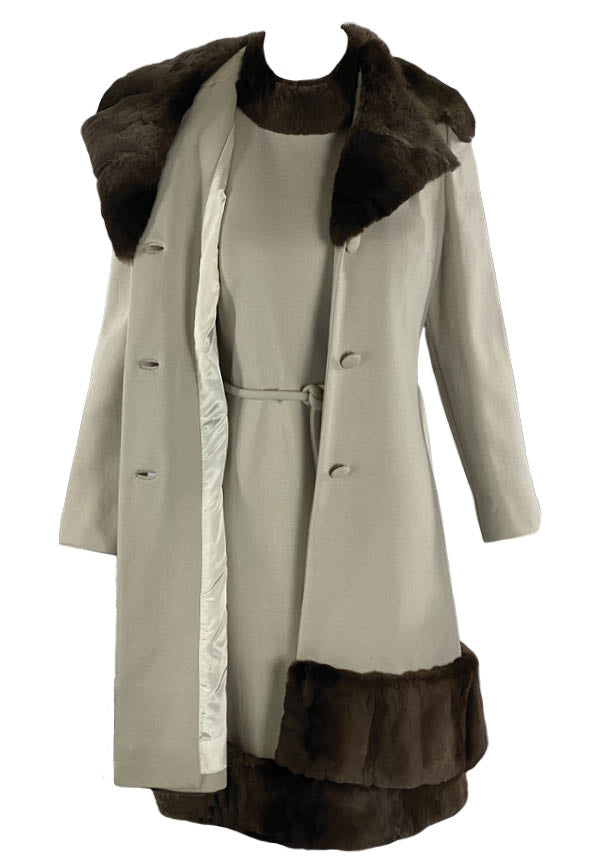 Late 1960s  Deadstock Lilli Ann Cream Ensemble - New! (ON HOLD)