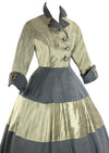 Sensational 1950s Grey/ Silver Princess Coat- New!