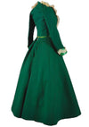 Antique Victorian Green Belle Epoque Promenade Dress - New!