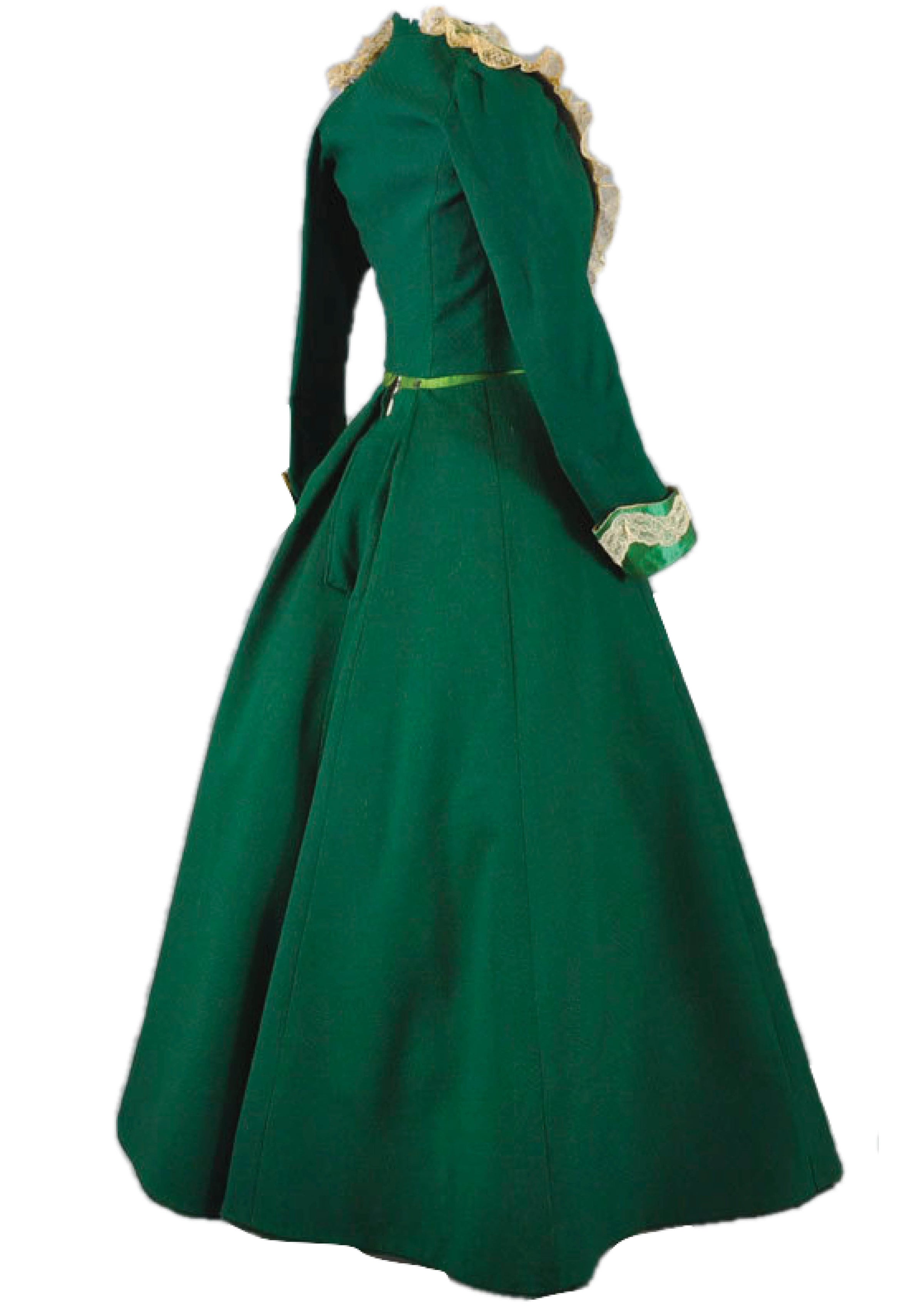Antique Victorian Green Belle Epoque Promenade Dress - New! Coutura Vintage Antique Victorian Green Belle Epoque Promenade Dress - New! Coutura Vintage