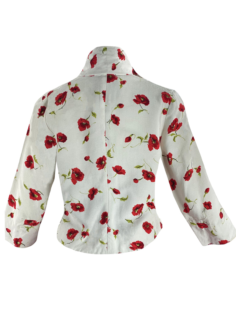 Late 1950s Early 1960s Red Poppy Jacket- New!