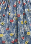 Vintage 1950s Red and Yellow Floral Cotton Dress - New!