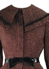 Vintage 1950s Wool Lilli Ann Designer Dress- New!