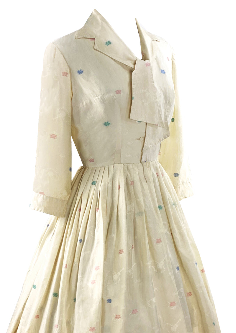 Late 1950s to early 1960s Silk David Barr Designer Dress- NEW!