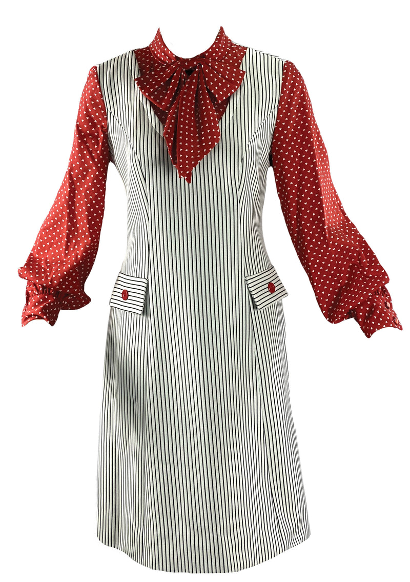 Late 1960s Early 1970s Lilli Ann Red, White & Blue Ensemble - New!