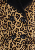 Fabulous 1960s Faux Leopard Coat- New!🌹