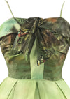 Amazing Deadstock 1950s Novelty Print Cotton Dress- New!