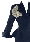 Rare High-End 1950s Lilli Ann Designer Navy Suit- New! (ON HOLD)