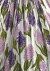 Vintage 1950s Hyacinth Print Cotton Dress- New!