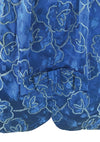 Vintage 1950s - 1960s Blue Roses Brocade Cocktail Dress- New!