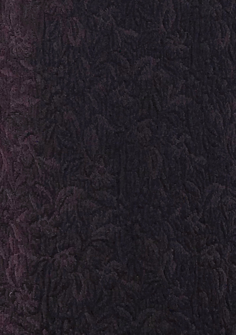 Stunning 1960s Black & Aubergine Matelasse Gown - New!