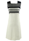 Vintage 1960s Ivory and Black Dress and Coat Ensemble- NEW!