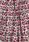 Gorgeous 1950s Pink Poppies Cotton Dress- New!