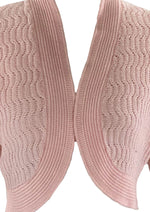 Pretty Vintage 1950s Pink Knit Bolero- New!
