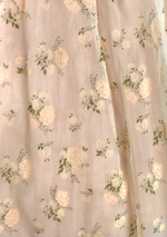 1950's Pink Flocked Floral Chiffon Party Dress - New ! (Layby)