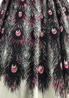 Vintage 1950s Pink Peacock Print Cotton Dress- New! (ON HOLD)