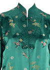 Vintage 1960s Chinese Floral Silk Satin Robe Coat- New!