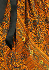 Original 1950s Autumnal Batik Print Cotton Sun Dress - New!