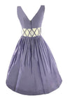 Sweet Late 1950s Aldens Label Lavender Cotton Dress- New!
