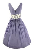 Sweet Late 1950s Aldens Label Lavender Cotton Dress- New!