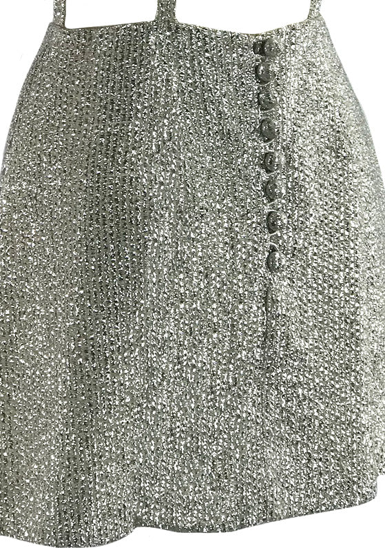 Iconic 1960s Designer Space Age Lurex Dress- New!