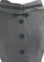 1950s Lilli Ann Designer Navy & White Houndstooth Suit - New!