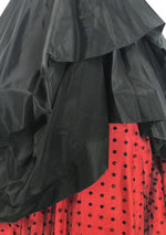 Spectacular 1950s Black Taffeta Designer Party Dress - New! (SOLD)