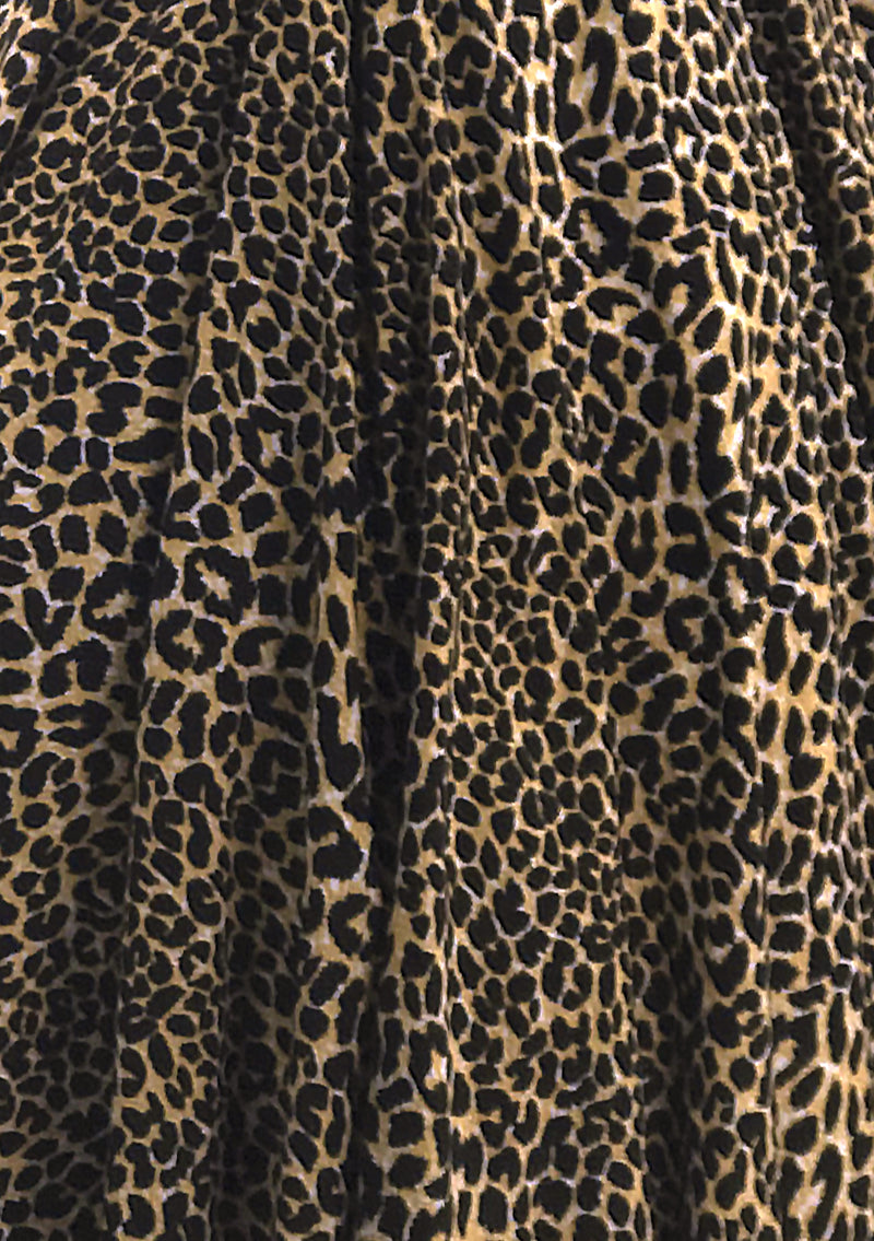 Sensational Wild Cat Cotton Dress 1980s does 1950s- New!