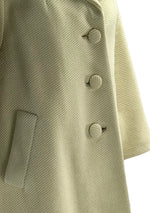 Early 1960s Lilli Ann Cream Wool Designer Coat- New!