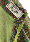 Vintage 1970s  Paisley Lurex Maxi Caftan Dress - NEW!