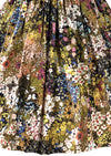 Late 1950s Early 1960s Floral Cotton Designer Dress - New!