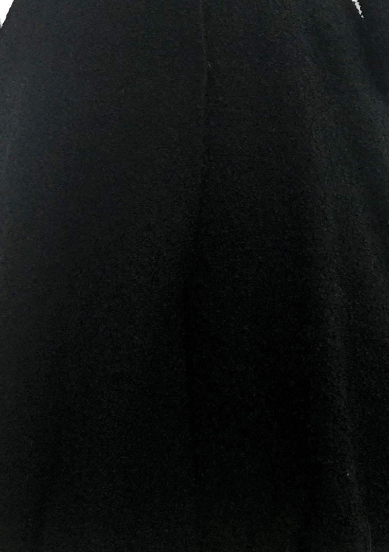 1950s Designer Lilli  Ann Black Boucle Princess Coat- New!