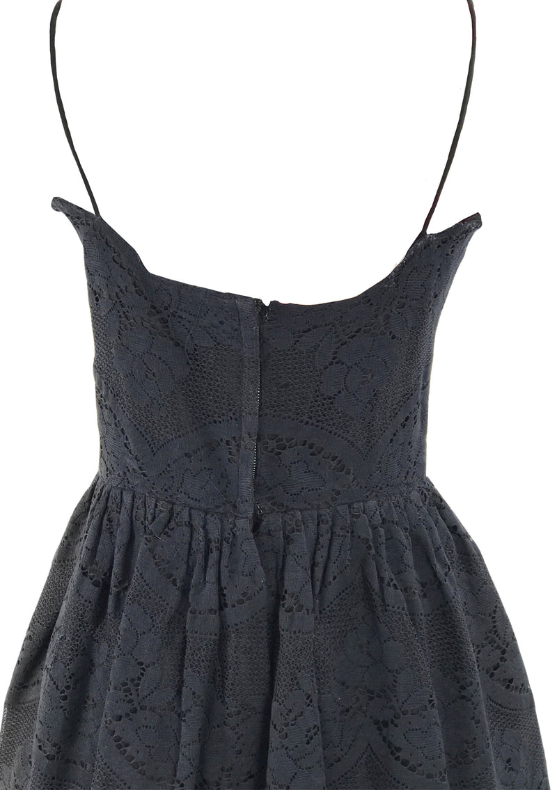 Vintage 1950's Black Lace Bombshell Lilli Diamond Dress - New!