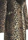 Vintage 1960s Faux Leopard Lilli Ann Designer Coat - New!