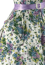Vintage 1950s Pink, Purple and Blue Floral Sprays- New!