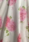 1950s Pink Hydrangeas Jerry Gilden Designer Dress - New!