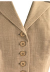Stunning Vintage 1940s Tan Gabardine Suit - New!
