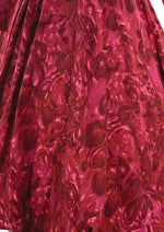 Late 1950s to Early 1960s Pink Floral Gilden Designer Dress- New!