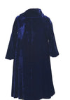 Vintage 1950s Blue Velvet Evening Coat- New!