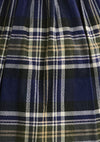 Vintage 1950s Navy Plaid Cotton Dress- New!