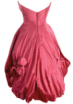 1950s Fuchsia Coloured Silk Taffeta Party Dress - New!