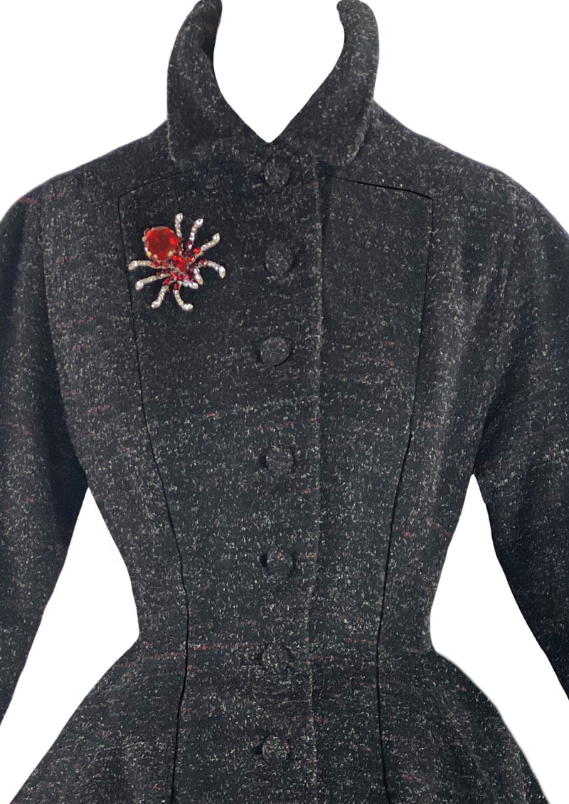 Stunning 1950s Lilli Ann Designer Princess Coat- New!