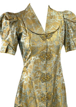 Stunning 1930s Silk Brocade Robe Coat - NEW!