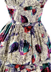 Original 1950's Pink & Turquoise Cotton Dress - New!