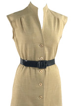 Vintage 1960s Oatmeal Knit Sheath Dress- New!