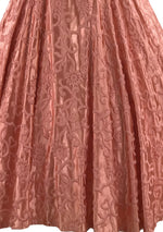 Striking 1950s Silk Satin Ceil Chapman Designer Dress- New!