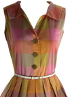 Vintage 1950s Checkered Koret of California Dress- New!